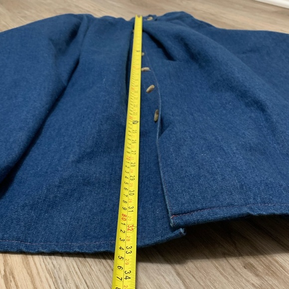 Vintage Denim Maxi Skirt - Vintage 11-12 - FITS LIKE 6/8 - Picture 13 of 14